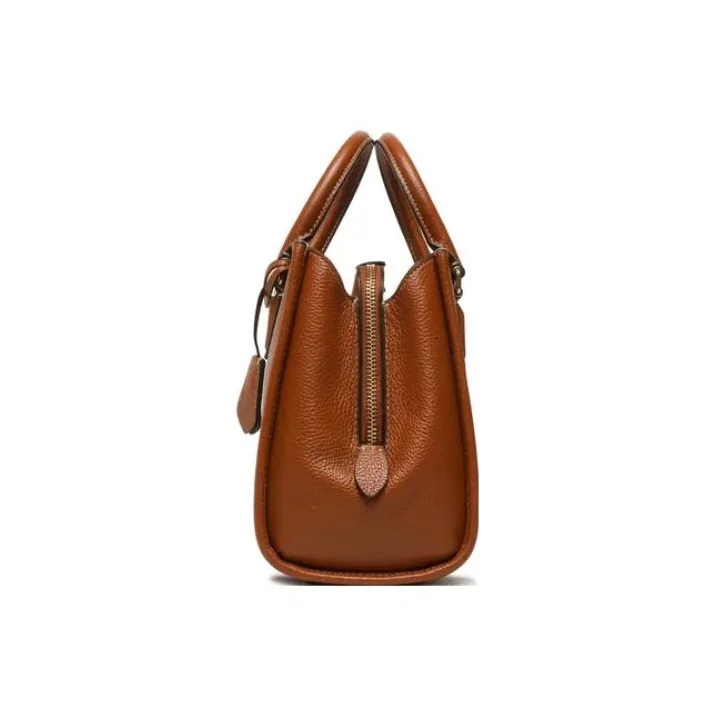 COACH Brooke Cow Leather Handbag, Shoulder Bag, Crossbody Bag Medium Size Women's Charred Amber-3