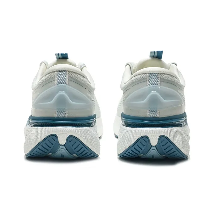 XTEP Cushioned Wear-Resistant Breathable Professional Running Shoes Men's Sail White/Evening Dusty Blue-5