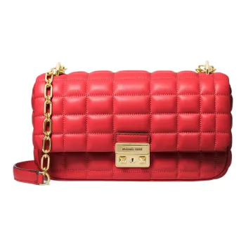 MICHAEL KORS Sheepskin Pillow Bag, Handbag, Shoulder Bag Women's Red