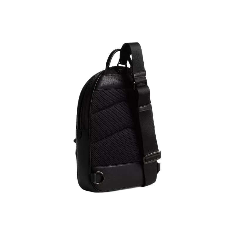 COACH Charter Leather Fanny Pack, Shoulder Bag, Crossbody Bag Trumpets Men's Black-1