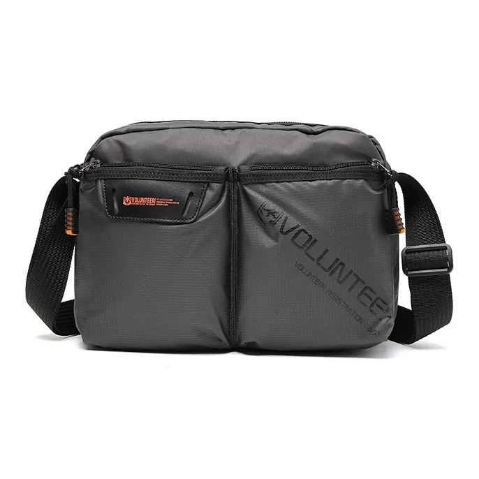 Volunteer Oxford Casual Fashion Shoulder Bag, Crossbody Bag Small Size Unisex Black/Gray/Blue/Green-5