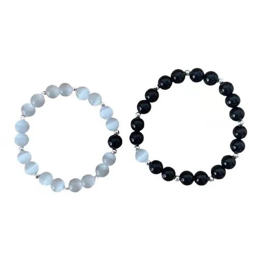 Carp Crystals Obsidian Jade Bracelets Unisex-3