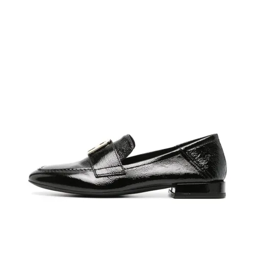 Furla Logo-buckle Leather Loafers