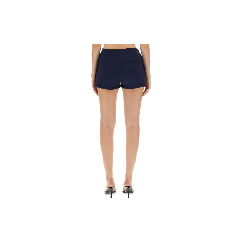 Alexander Wang Metallic threading Mini Shorts-1