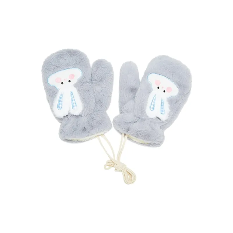 MUYKUY Plush Knit Gloves Unisex-3