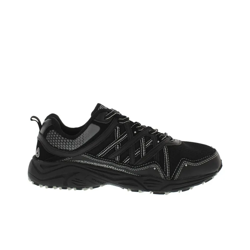 FILA Cushioning, Wear Resistant Low Top Casual Shoes Men's Black Gray-1