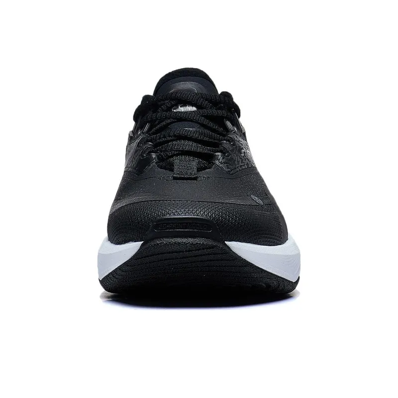 LiNing SOFT WARM Cushioning Breathable Low Top Running Shoes Women's Black-4