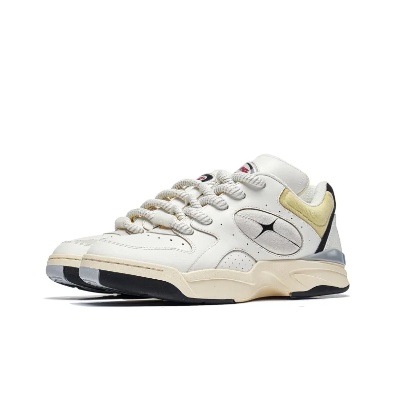 LiNing Shooting Star Cushioning, Wear Resistant Low Top Running Shoes Unisex Ecru-2