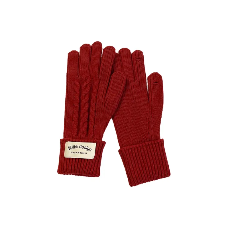 Yamaichi Maru Yarn Knit Gloves Women's-5