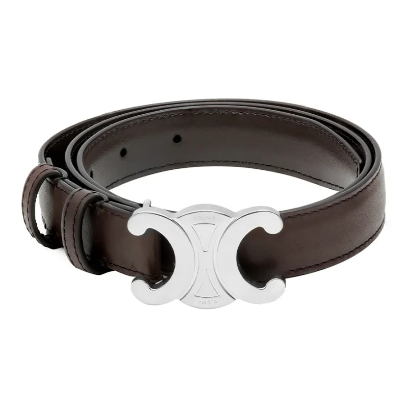 CELINE Medium Triomphe Belt In Natural Calfskin-3