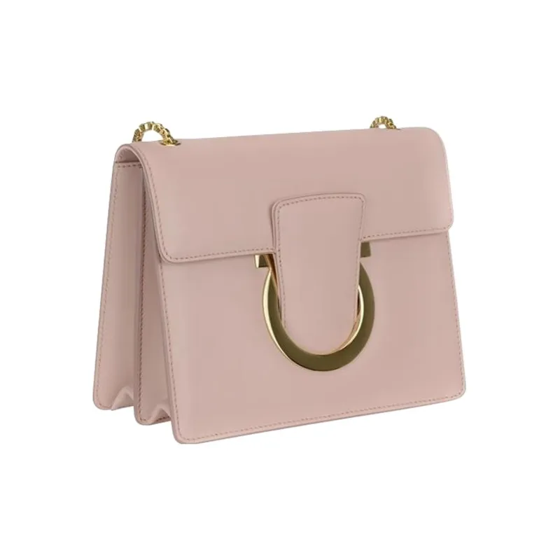 FERRAGAMO Calfskin Crossbody Bag Shoulder Bag Women's Light Pink-1