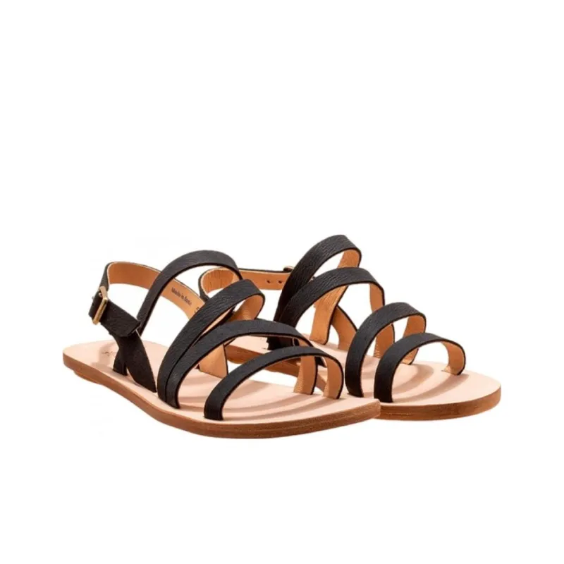 El Naturalista Strap Sandals Women's Black-1