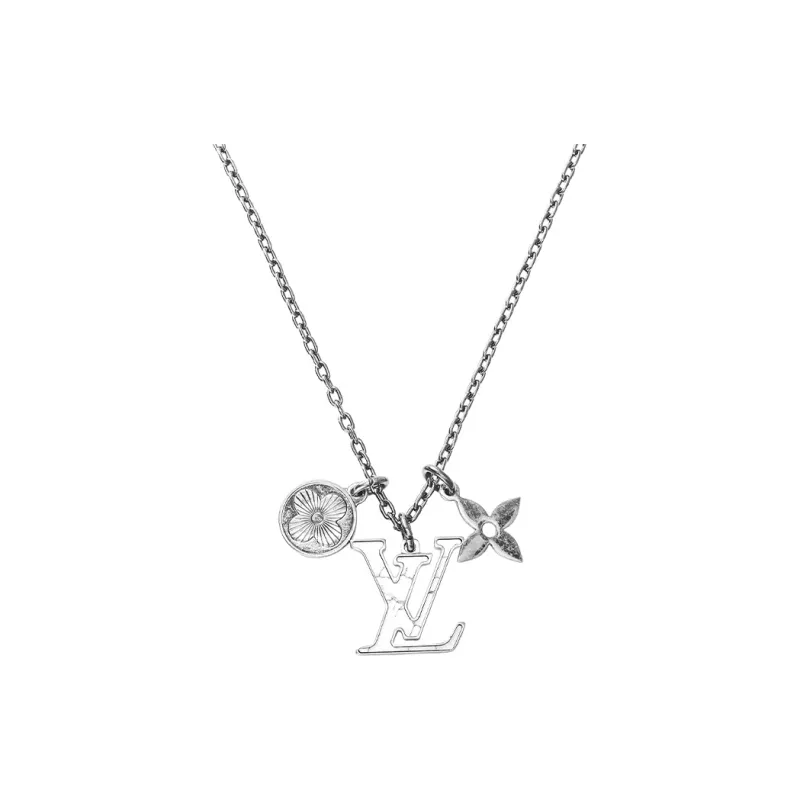 LOUIS VUITTON Brass Necklaces Unisex-3