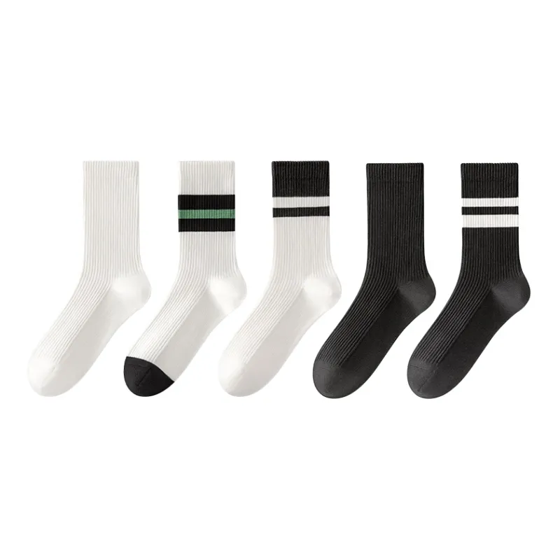 B&C.Room Mid Calf Socks Fall Winter Men's 5 Pack-0