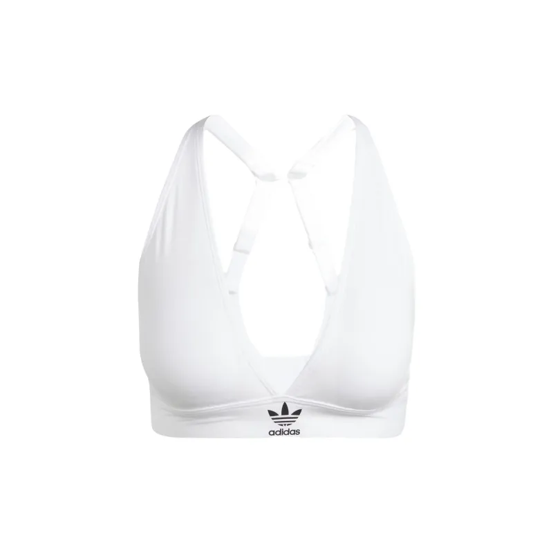 Adidas Originals ADICOLOR COMFORT FLEX COTTON BRALETTE UNDERWEAR Bra Women's White-0