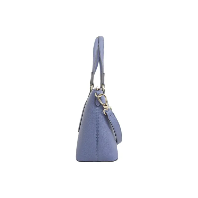 Furla Dafne Leather Tote Bag Shopping Bag Handbag Small Size Women's Denim Blue-2