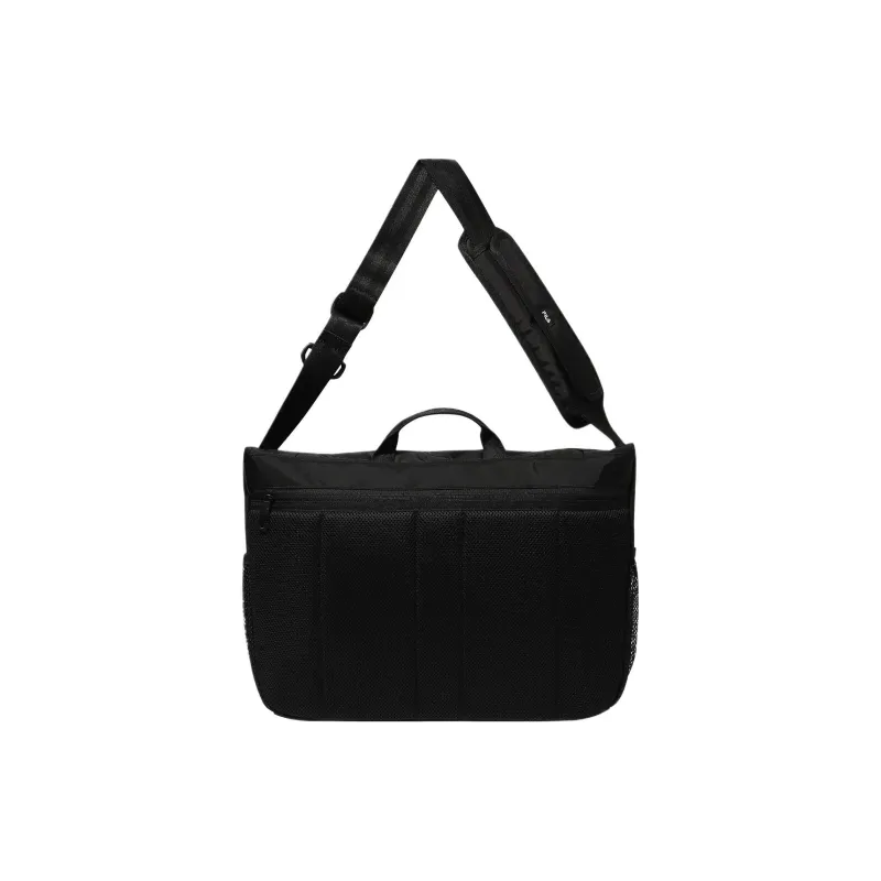 FILA Nylon Messenger Crossbody Bag Shoulder Bag Handbag Large Size Unisex Black-1
