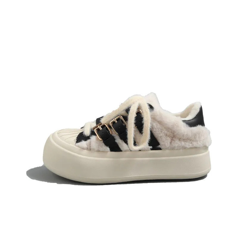 DOLIN COLLECTION Skateboard Shoes Women's Low Top Brown Blue/Black Pink/Ecru/Black-2