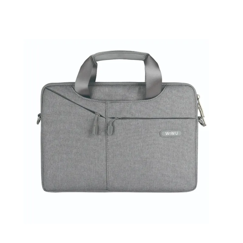 WIWU Nylon Handbag Laptop Bag Regular Unisex Trendy Black/Dark Gray/Light Gray/Rose Pink-4