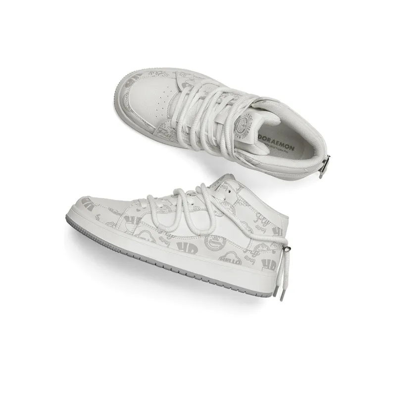 DoraemonA Mid Top Skateboard Shoes Unisex-13