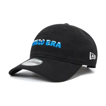 New Era Cotton Baseball Caps Unisex Black/Blue