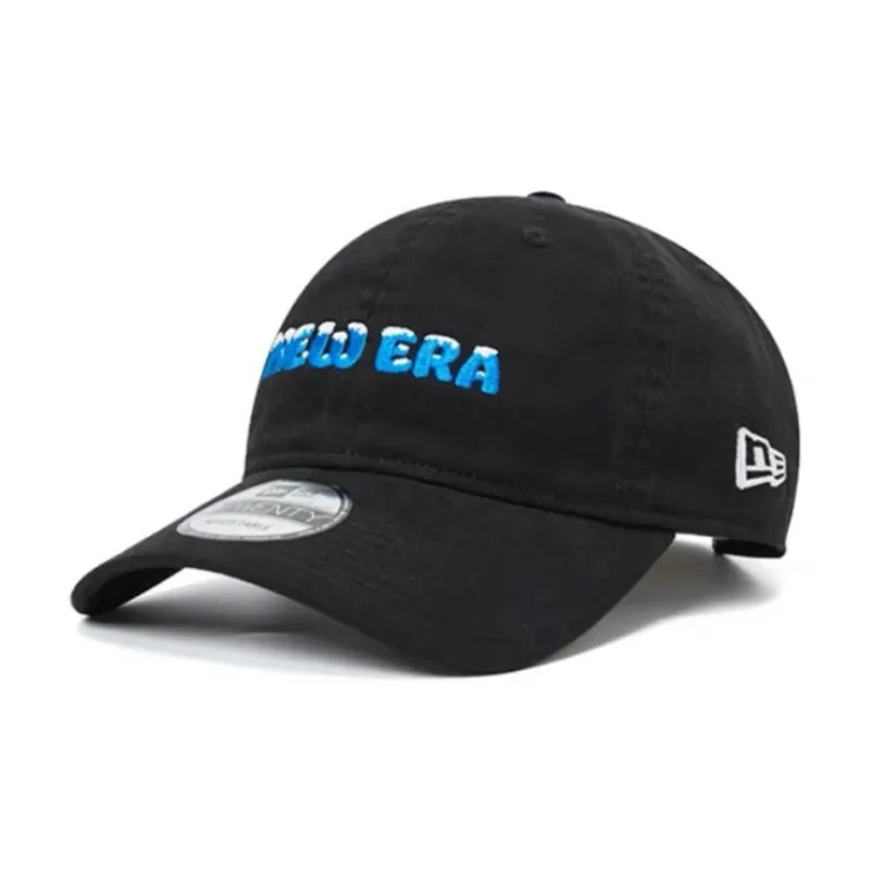 New Era Cotton Baseball Caps Unisex Black/Blue-0