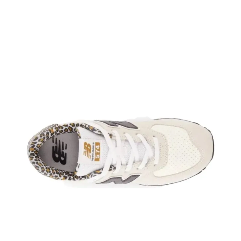 New Balance 574 Shoes 'Beige Black White' Women's-3