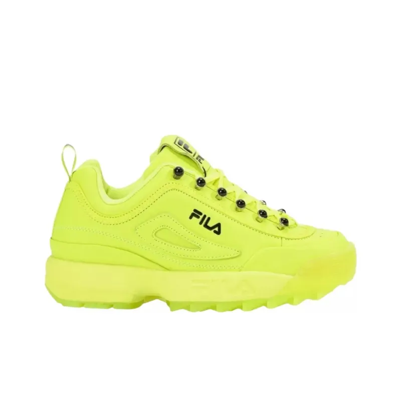 FILA Disruptor Anti-Slip And Wear-Resistant Breathable Low-Top Casual Shoes Women's Yellow-1