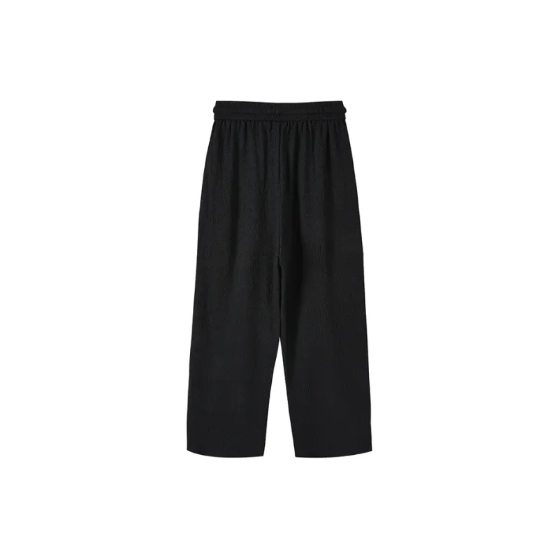 Jinggu Casual Pants Women's Slimming Black-1