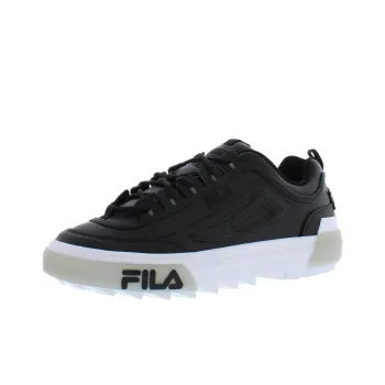 FILA Disruptor Cushioning Slip Resistant Low Top Running Shoes Women's Black