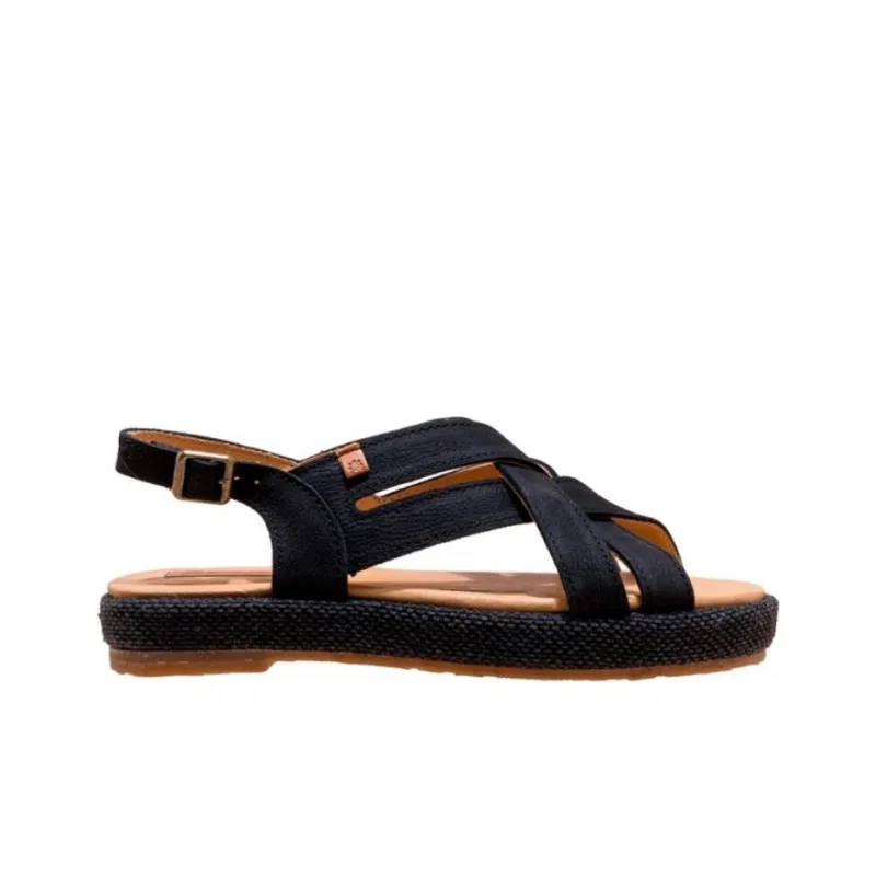 El Naturalista Strap Sandals Women's Black-1