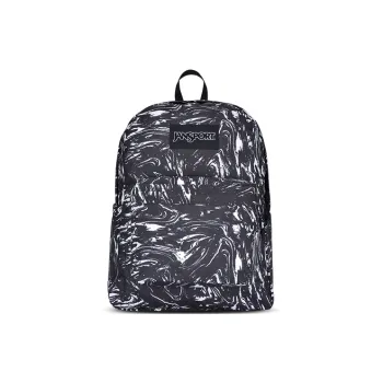 JanSport Fabric Backpack Unisex Black/White