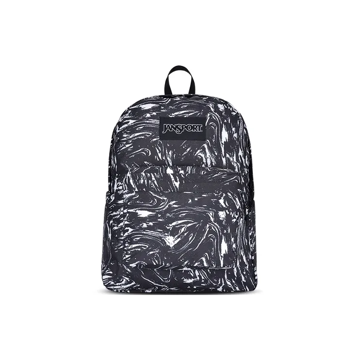 JanSport Fabric Backpack Unisex Black/White-0