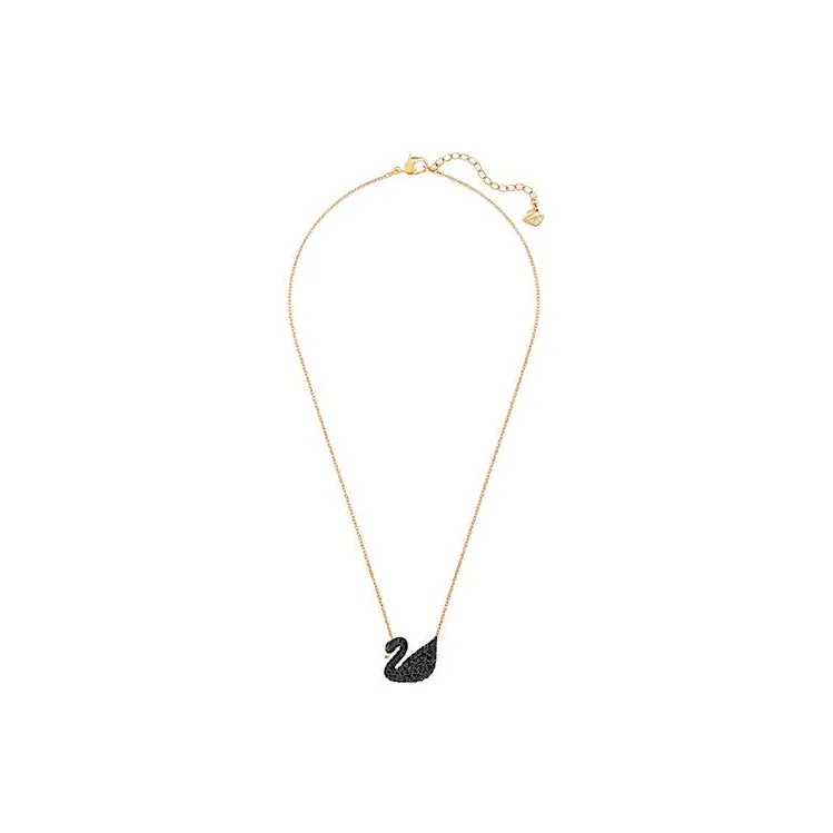 Swarovski Faux Crystal Stone Necklaces Women's Black-2