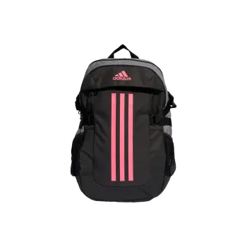 Adidas Recycled Polyester Plain Weave Fabric Backpack Regular Unisex Gray/Carbon/Black/Transparent Pink