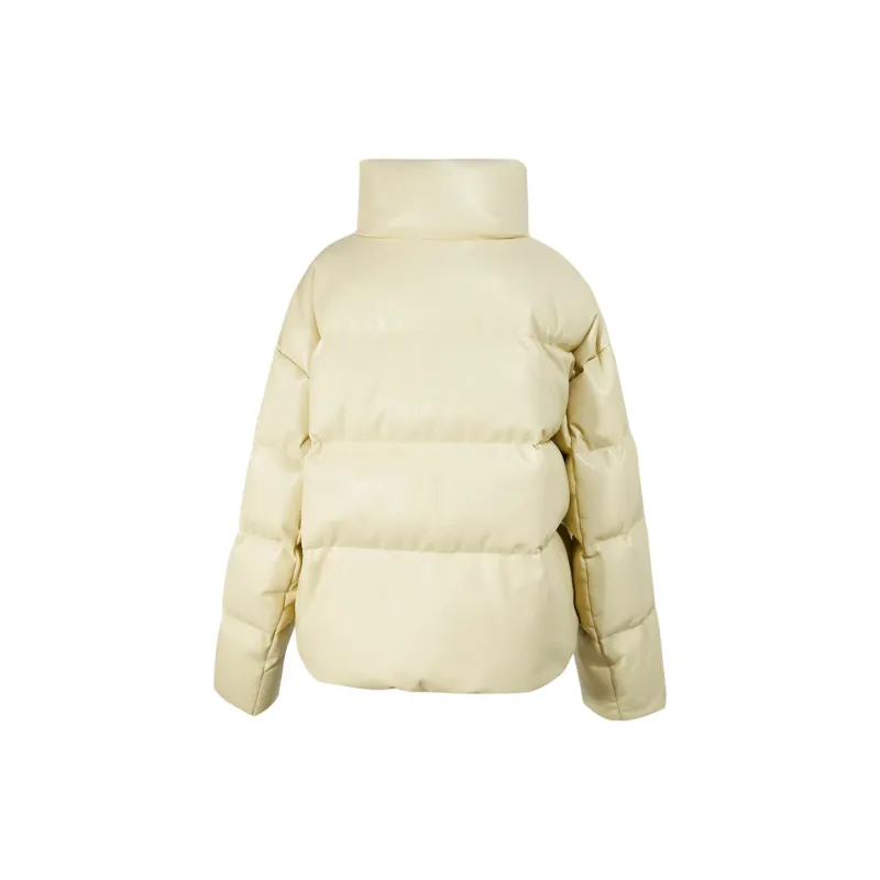 3COLOUR Down Jacket Women's Yellow Cream-1
