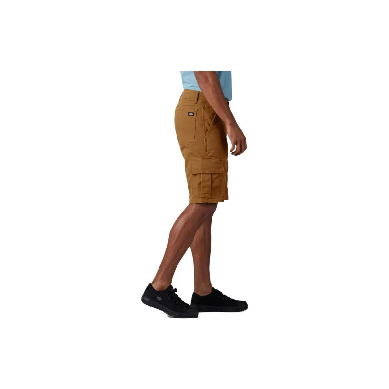 Dickies Flex Relaxed Fit Duck Cargo Shorts 11' Casual Shorts Men's Brown-2
