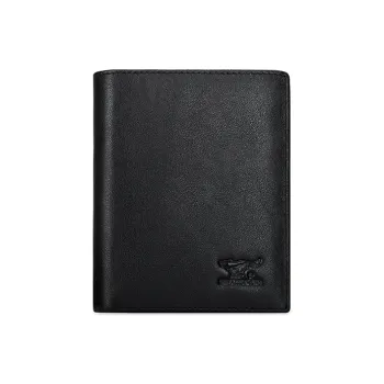 SEPTWOLVES Top Grain Cow Leather Wallets With Money Clip Unisex