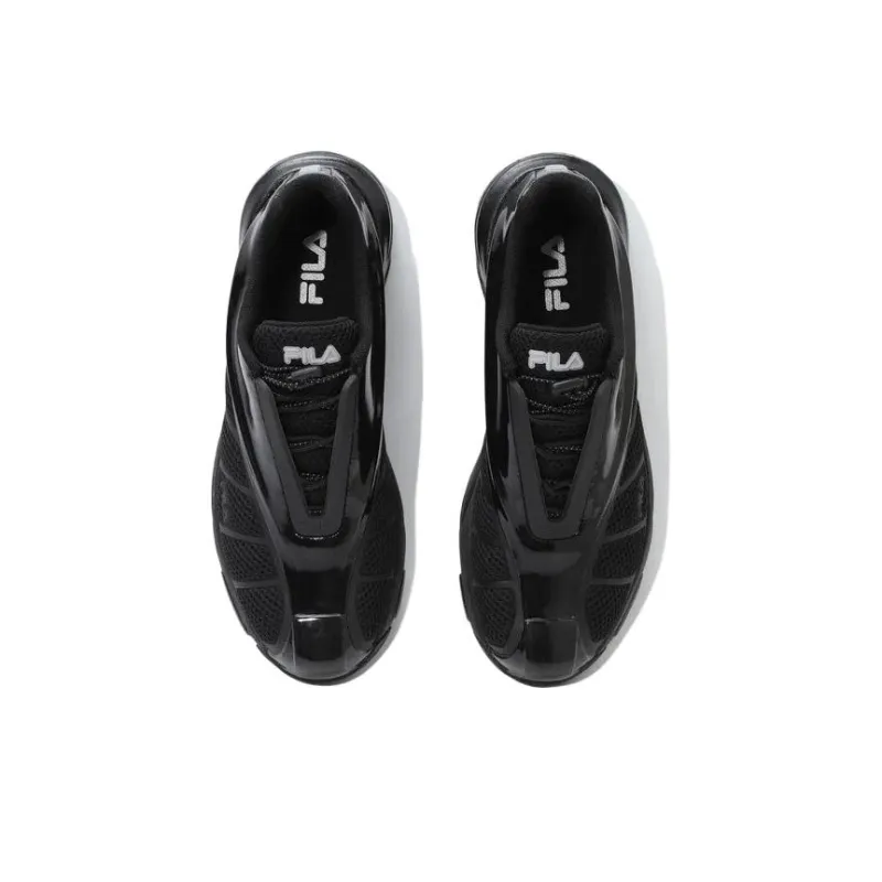 FILA Cushioning, Wear Resistant Low Top Training Shoes Unisex Black-3