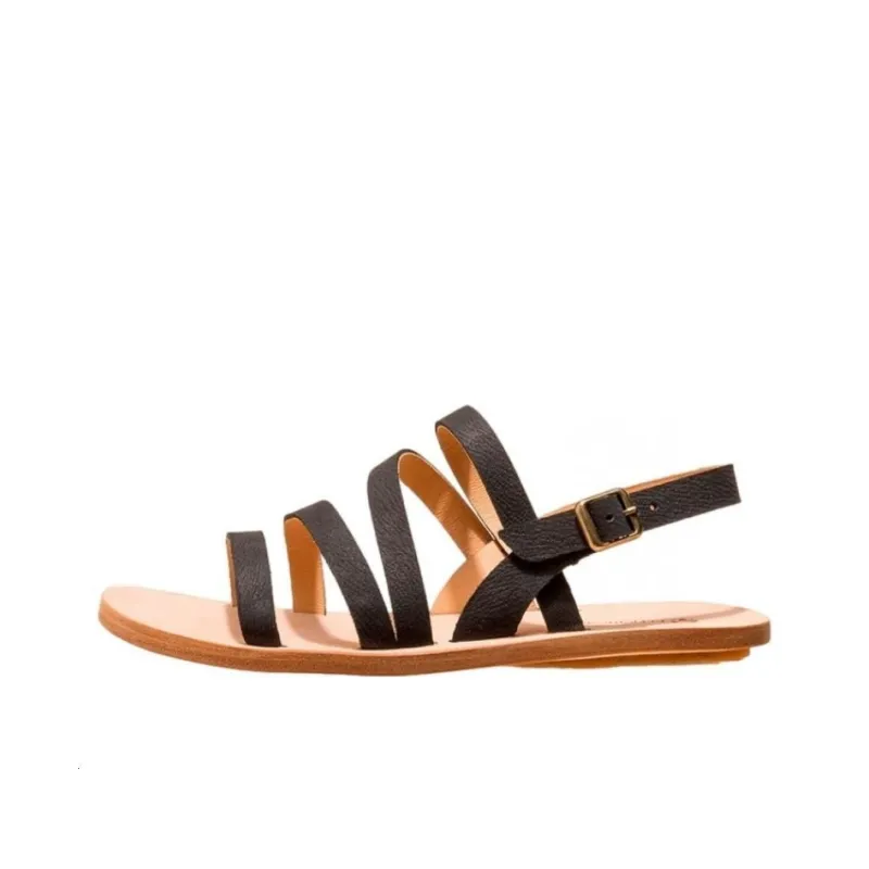 El Naturalista Strap Sandals Women's Black-0