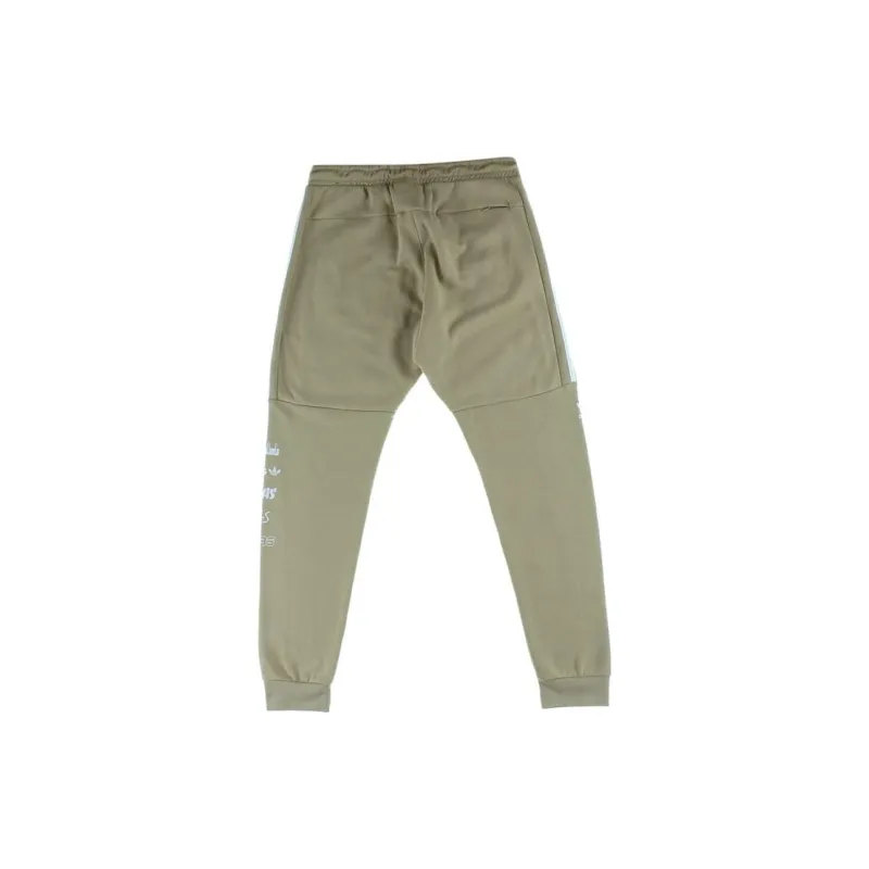 Adidas Knitted Sports Pants Men's Beige-1