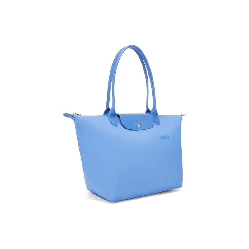 LONGCHAMP Canvas Tote Bag Shopping Bag Handbag Women's Blue-3