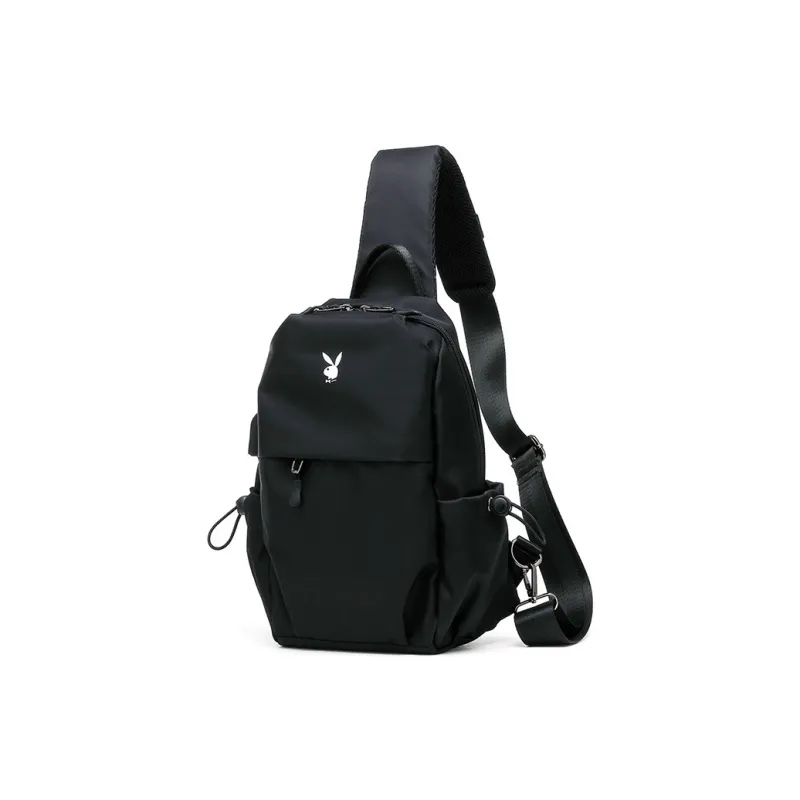 Playboy Fabric Sling Bag Medium Size Unisex Black-0