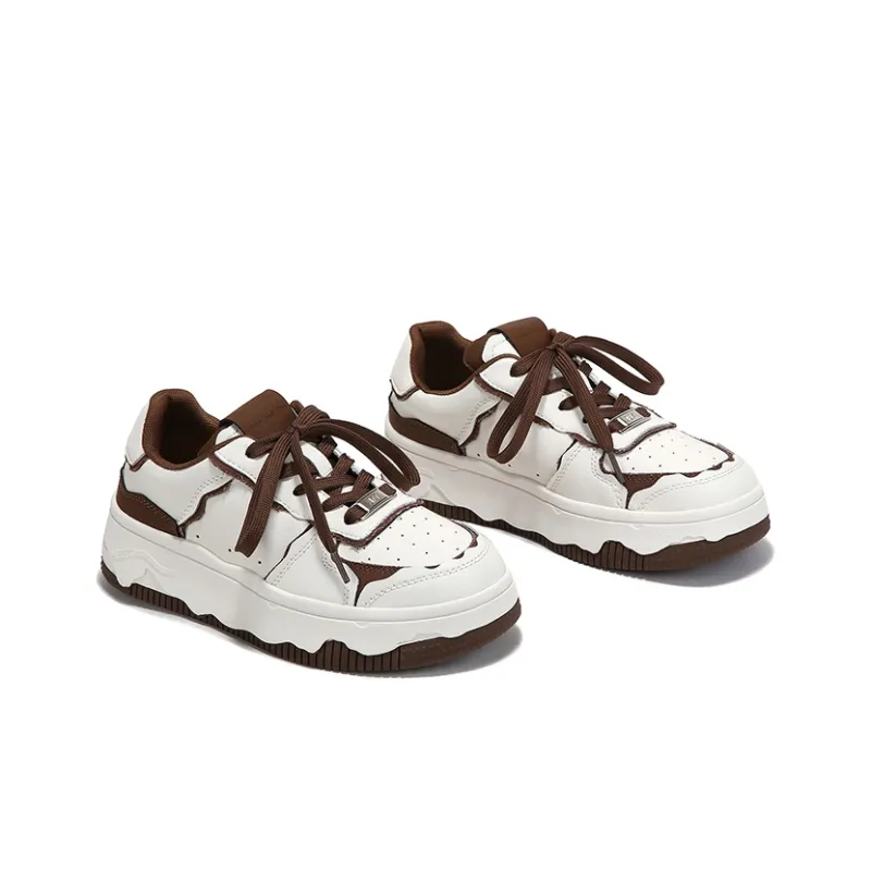 BELLALILY Wear resistant And Lightweight Low Top Skateboard Shoes Women's-3