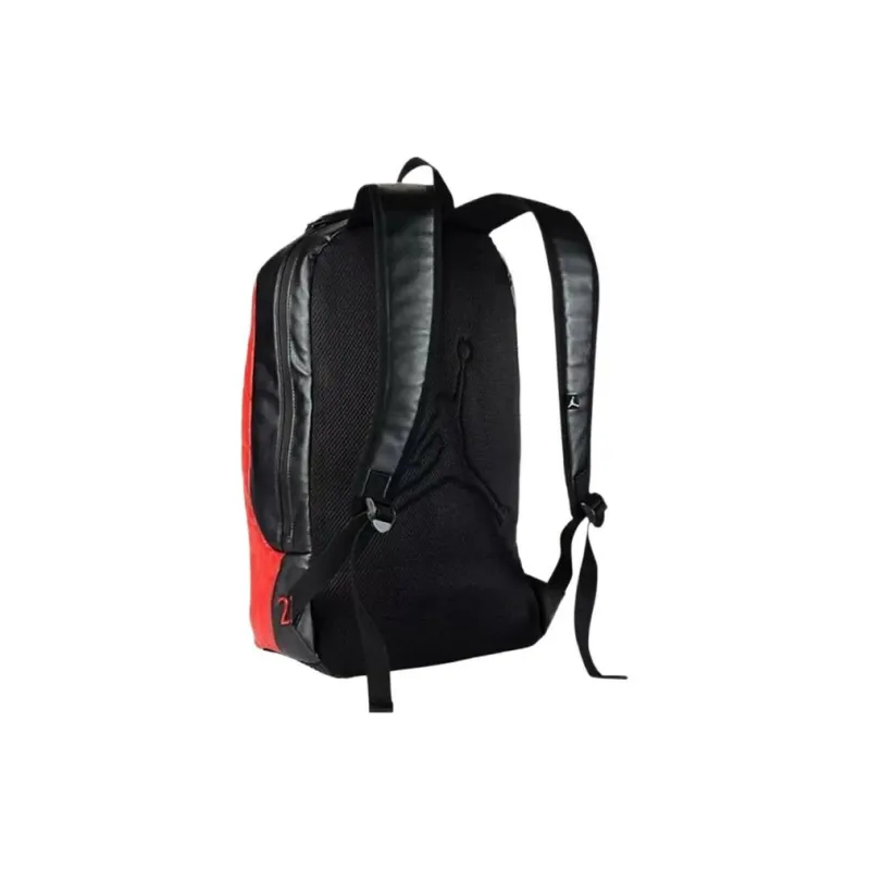 Jordan Polyurethane Basketball Bag Backpack Regular Unisex Black Red-5