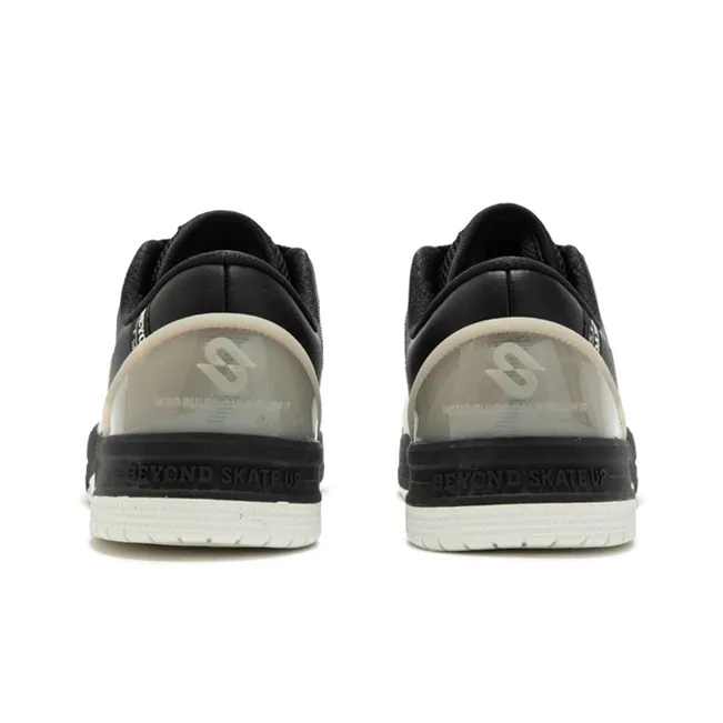 361° BIG3 Anti-Slip Wear-Resistant Low-Top Skateboard Shoes Men's Black White-3