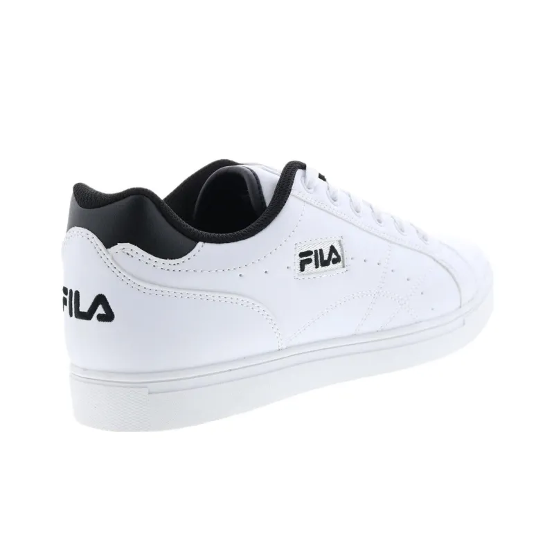 FILA Abrasion Resistant Breathable Low Top Skateboard Shoes Men's White Black-4