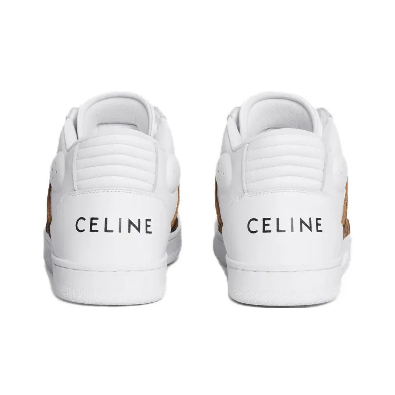 CELINE CT 02 High Top Skateboard Shoes Women's White-2