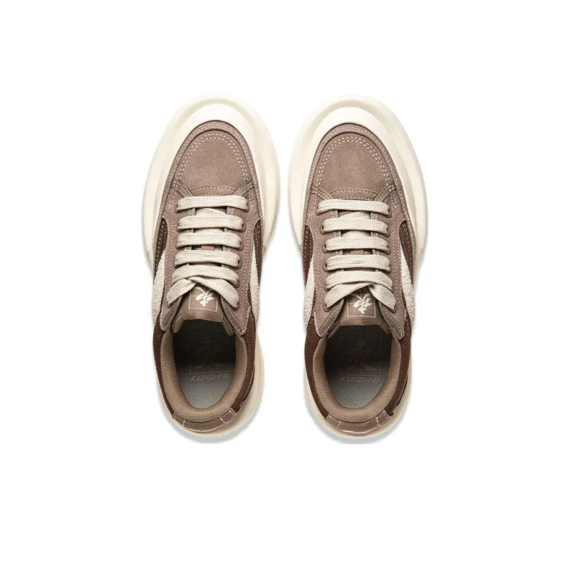 LiNing Slip Resistant Low Top Casual Shoes Unisex Brown-3