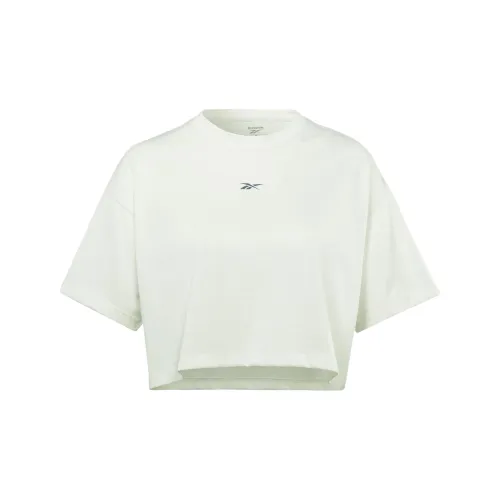 Reebok Drop Shoulder Sleeve T-Shirt Women's Beige